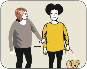 Illustration för signalen korrigera hunden, alternativ 1