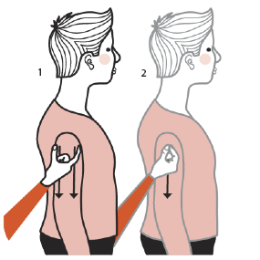Illustration av signalen för smal person/man